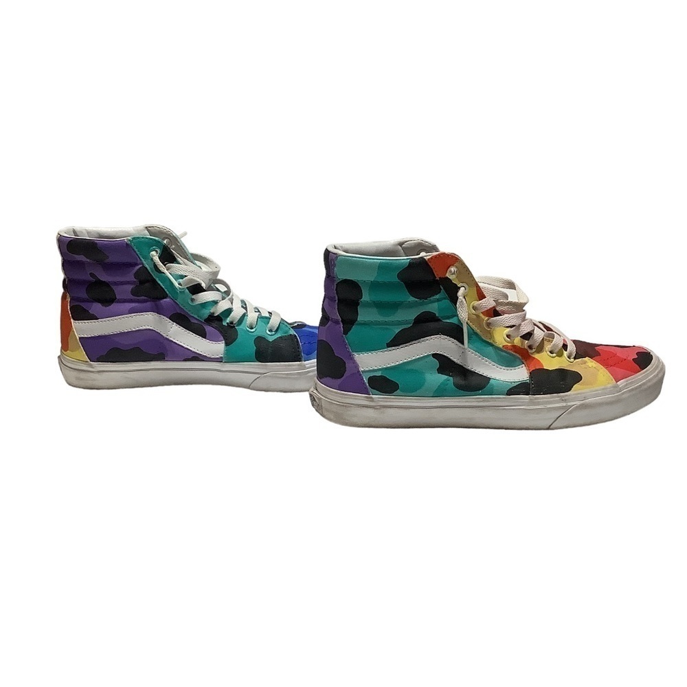 Vans Custom Multi Color Camo Sk8 Hi - Size 9.5 - image 4
